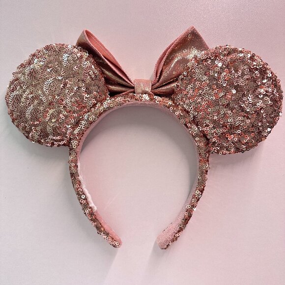 Set of 3 Disney Parks Official Sequin Minnie Mouse Ear Headbands with Bows main image 6